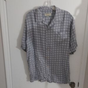 Stylish Gray Patterned Men's Shirt